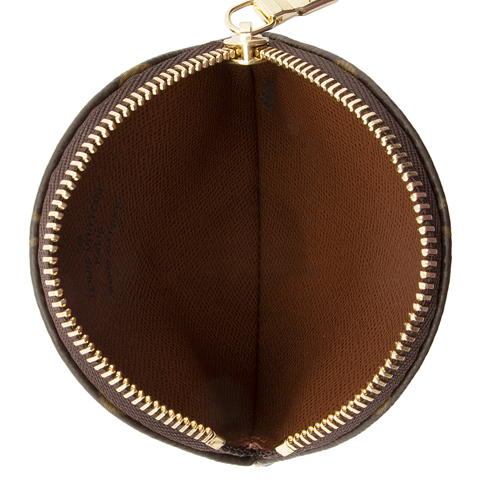 Louis Vuitton Monogram Canvas Round Coin Pouch (SHF-20698)