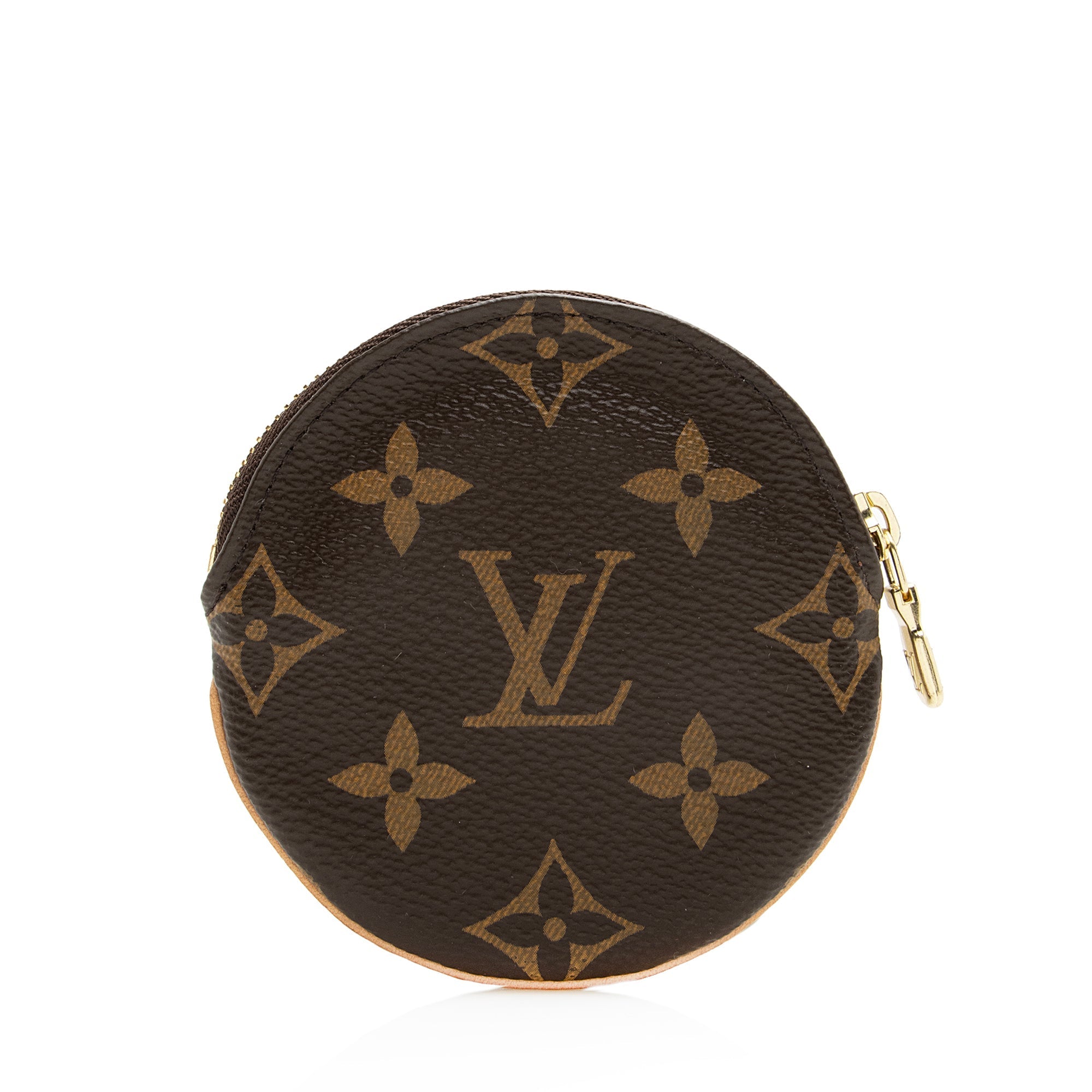 Louis Vuitton Monogram Canvas Round Coin Pouch (SHF-22814)