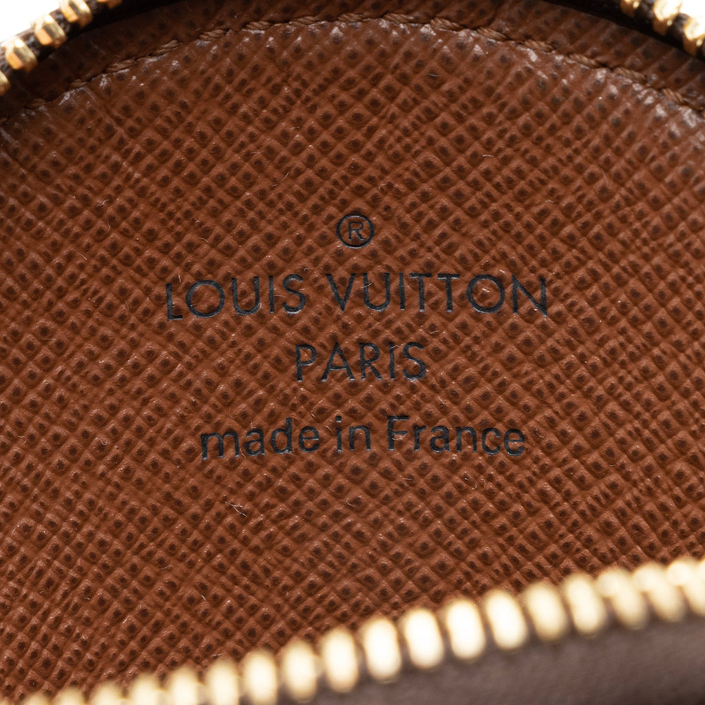 Louis Vuitton Monogram Canvas Round Coin Pouch (SHF-22814)