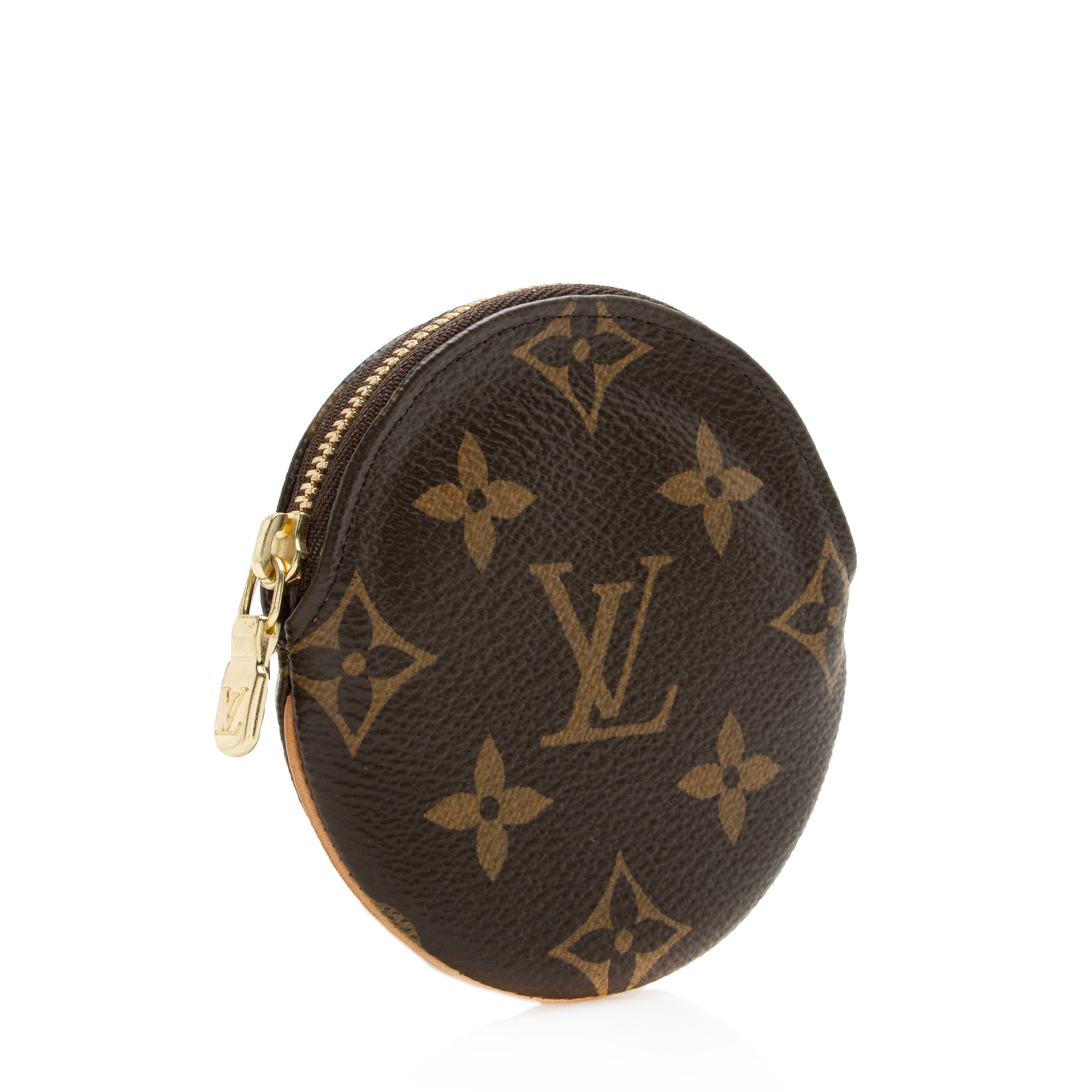 Louis Vuitton Monogram Canvas Round Coin Pouch (SHF-22814)