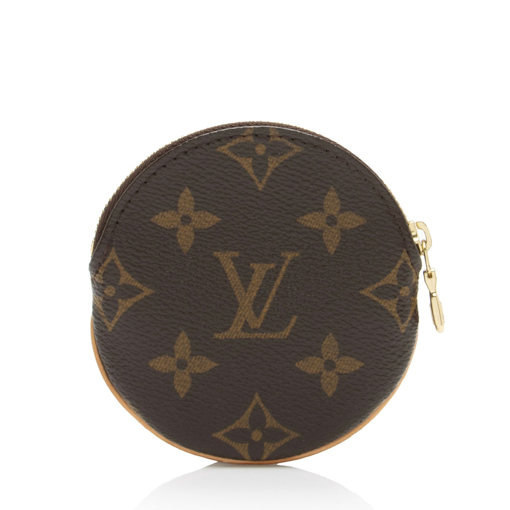 Louis Vuitton Monogram Canvas Round Coin Pouch (SHF-mZUnSB)