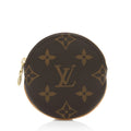 Louis Vuitton Monogram Canvas Round Coin Pouch (SHF-mZUnSB)