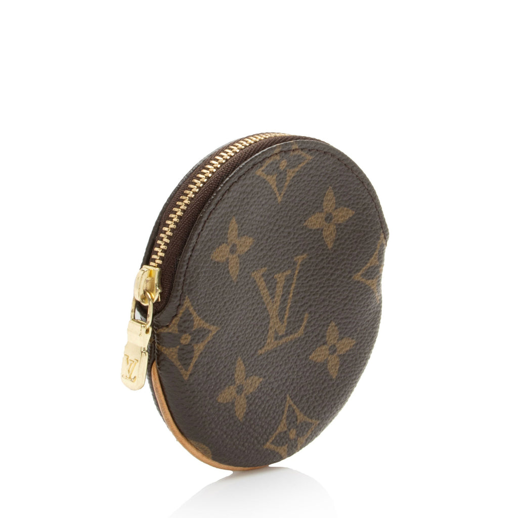 Louis Vuitton Monogram Canvas Round Coin Pouch (SHF-mZUnSB)