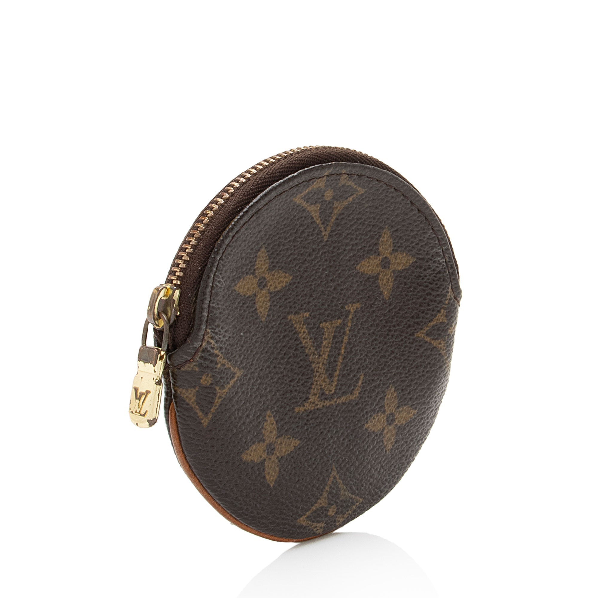 Louis Vuitton Monogram Canvas Round Coin Pouch (SHF-y8shBN)