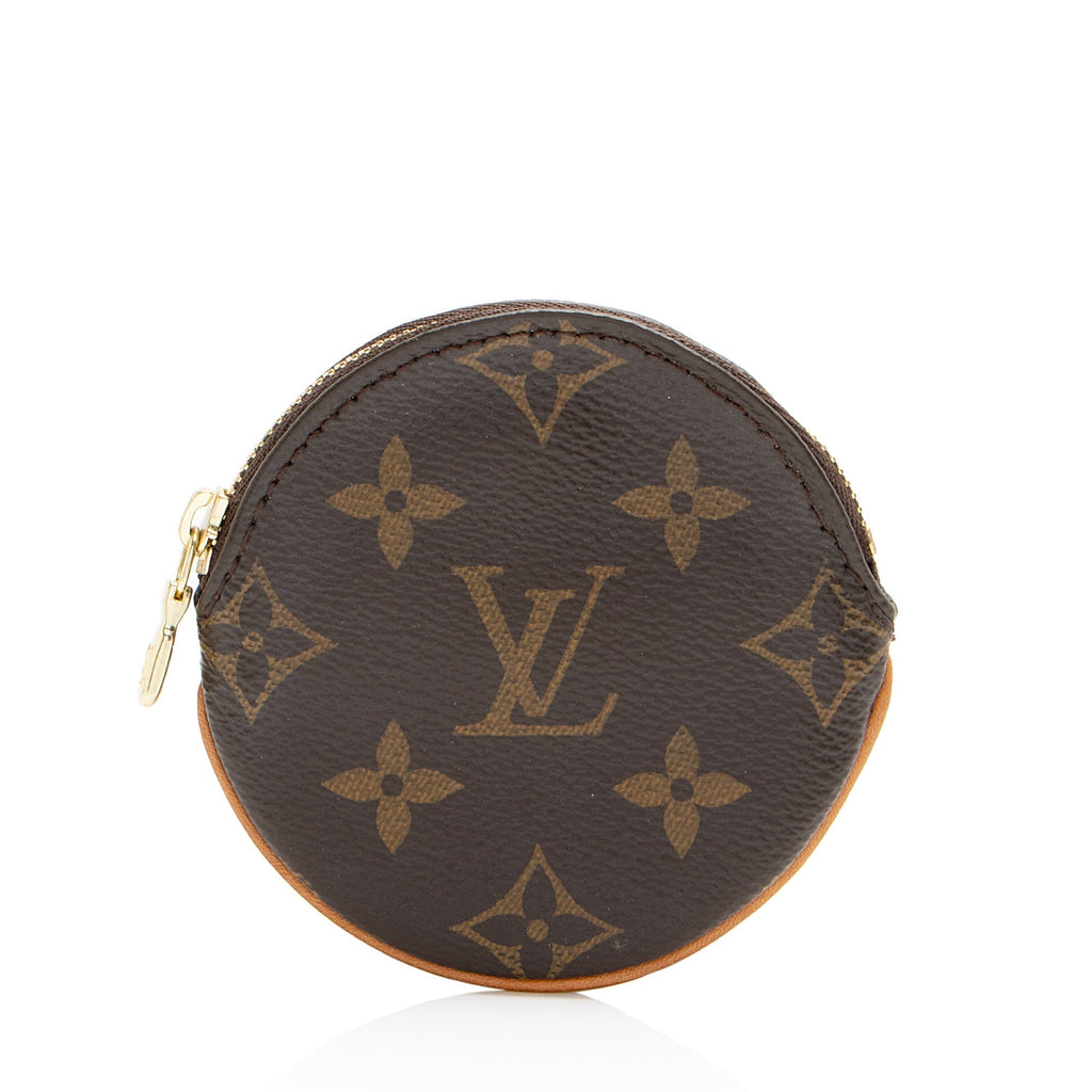 Louis Vuitton Monogram Canvas Round Coin Pouch (SHF-NOVcO2)