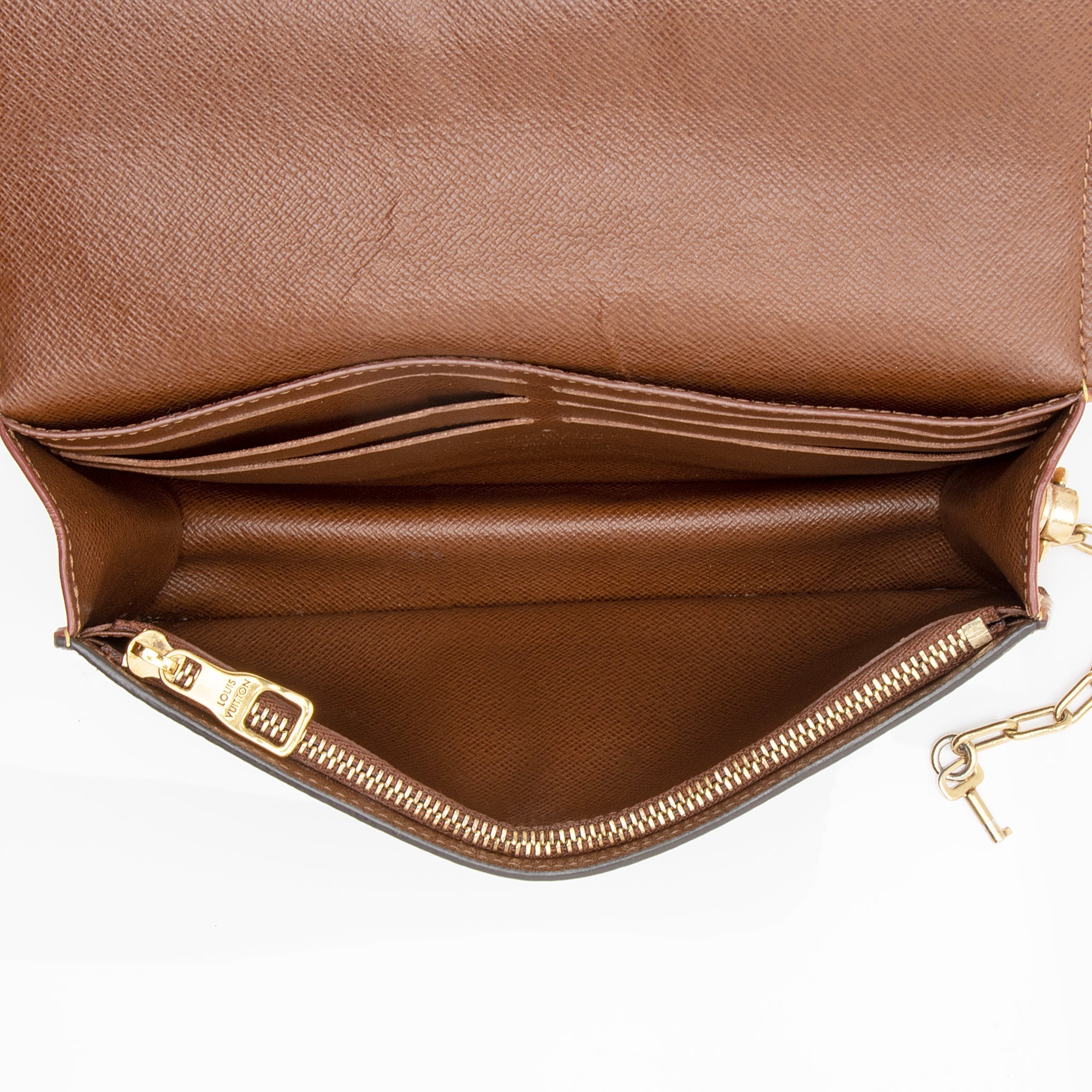 Louis Vuitton Monogram Canvas S Lock Belt Bag (SHF-23337)