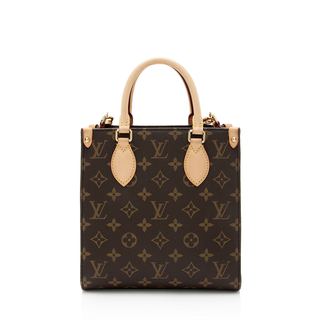 Louis Vuitton Monogram Canvas Sac Plat BB Tote (SHF-YzNIVJ)