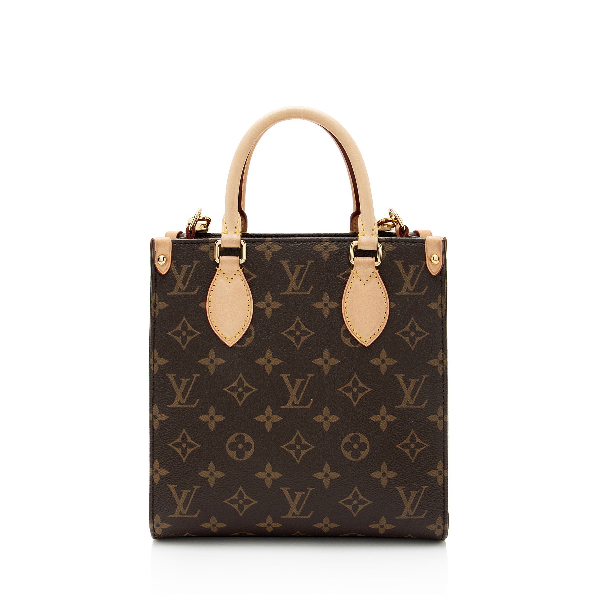 Louis Vuitton Monogram Canvas Sac Plat BB Tote (SHF-YzNIVJ)