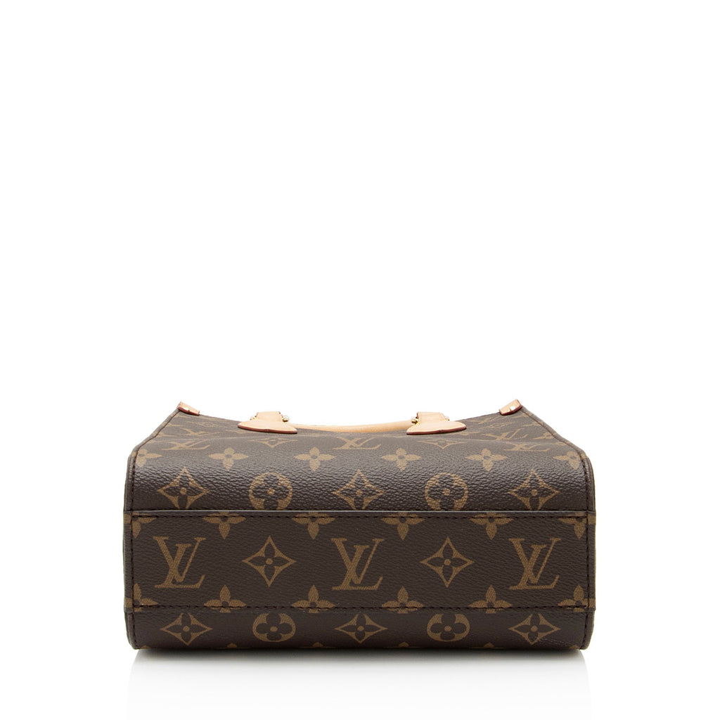 Louis Vuitton Monogram Canvas Sac Plat BB Tote (SHF-YzNIVJ)