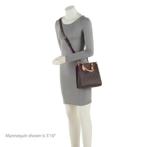 Louis Vuitton Monogram Canvas Sac Plat BB Tote (SHF-YzNIVJ)