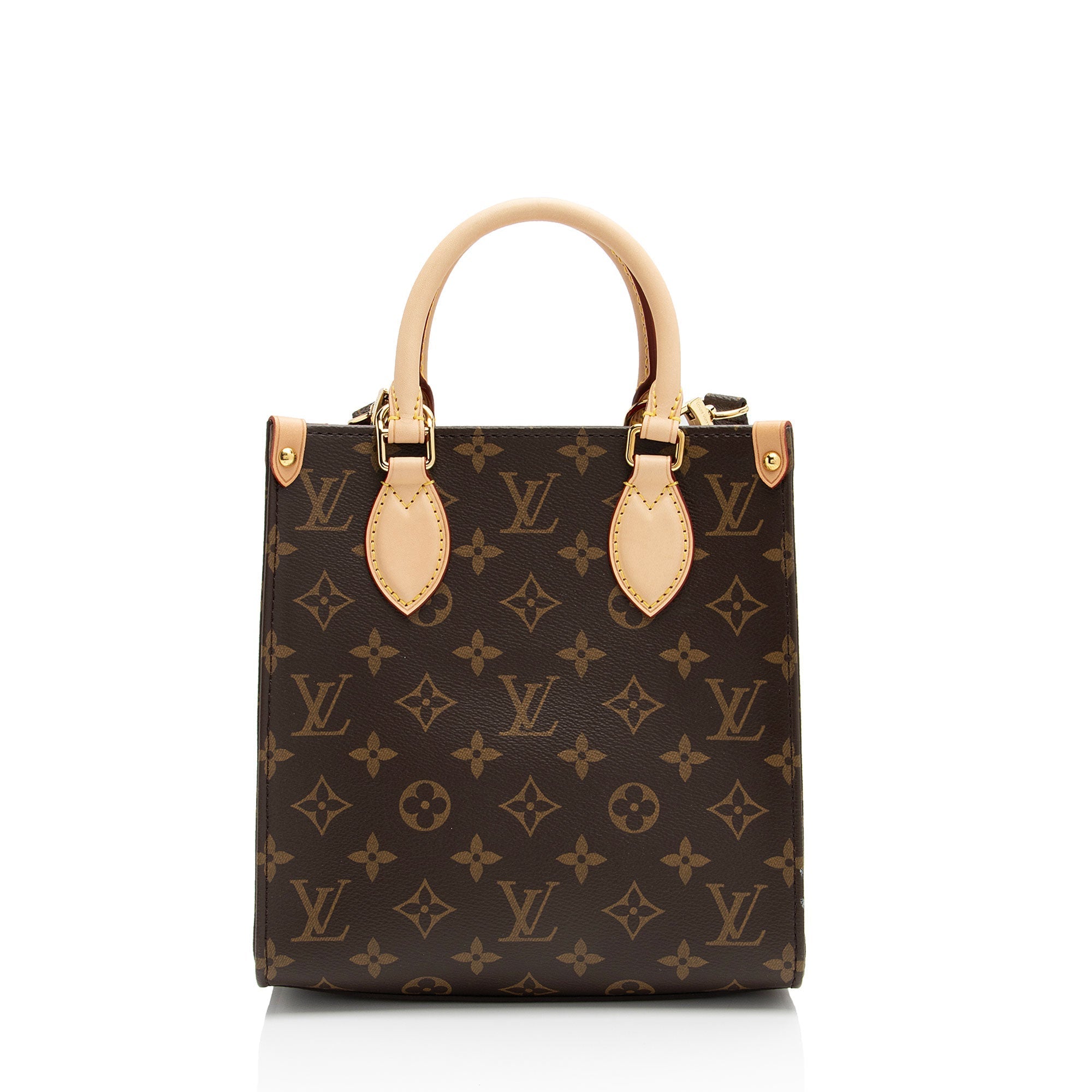 Louis Vuitton Monogram Canvas Sac Plat BB Tote (SHF-OfhzXM)
