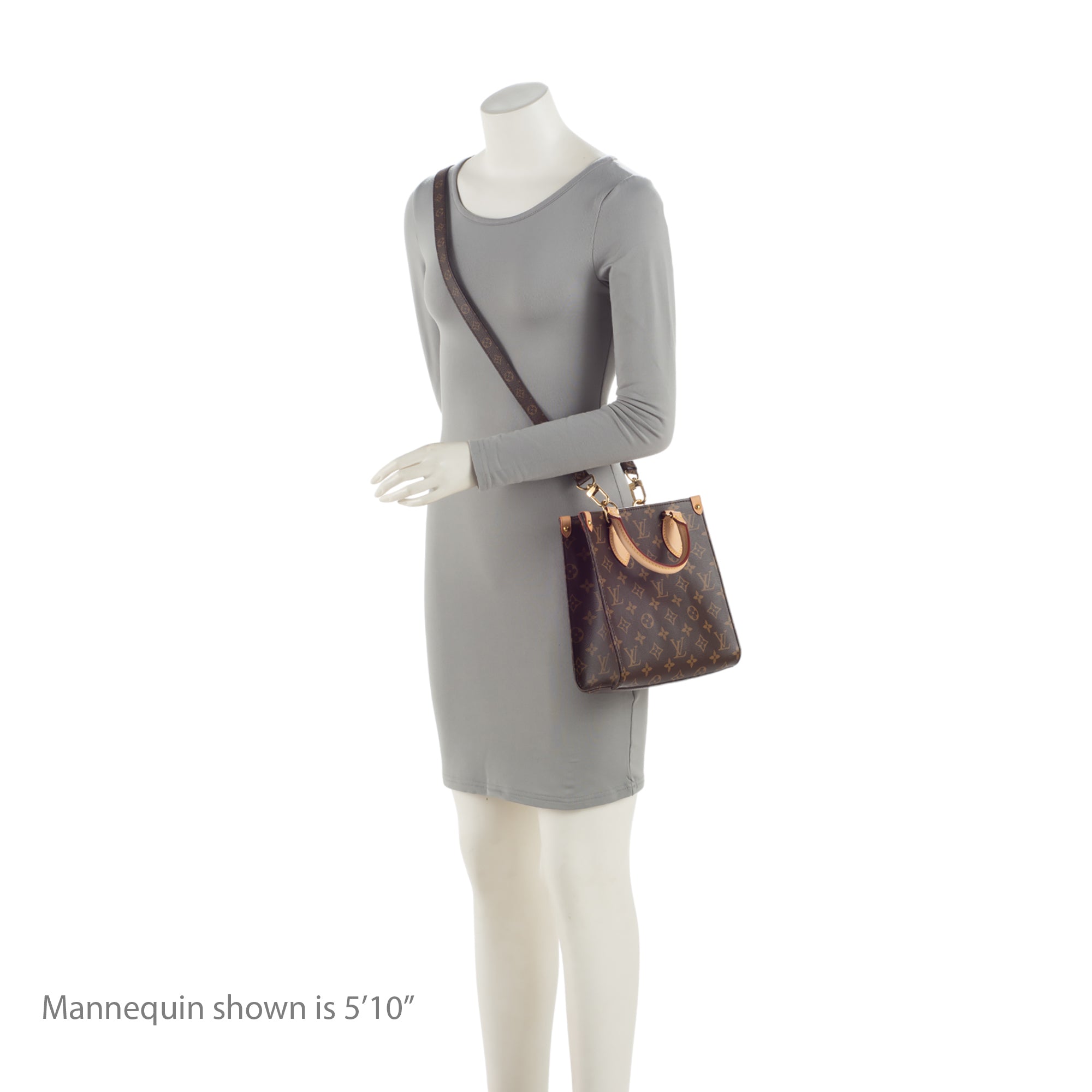 Louis Vuitton Monogram Canvas Sac Plat BB Tote (SHF-OfhzXM)
