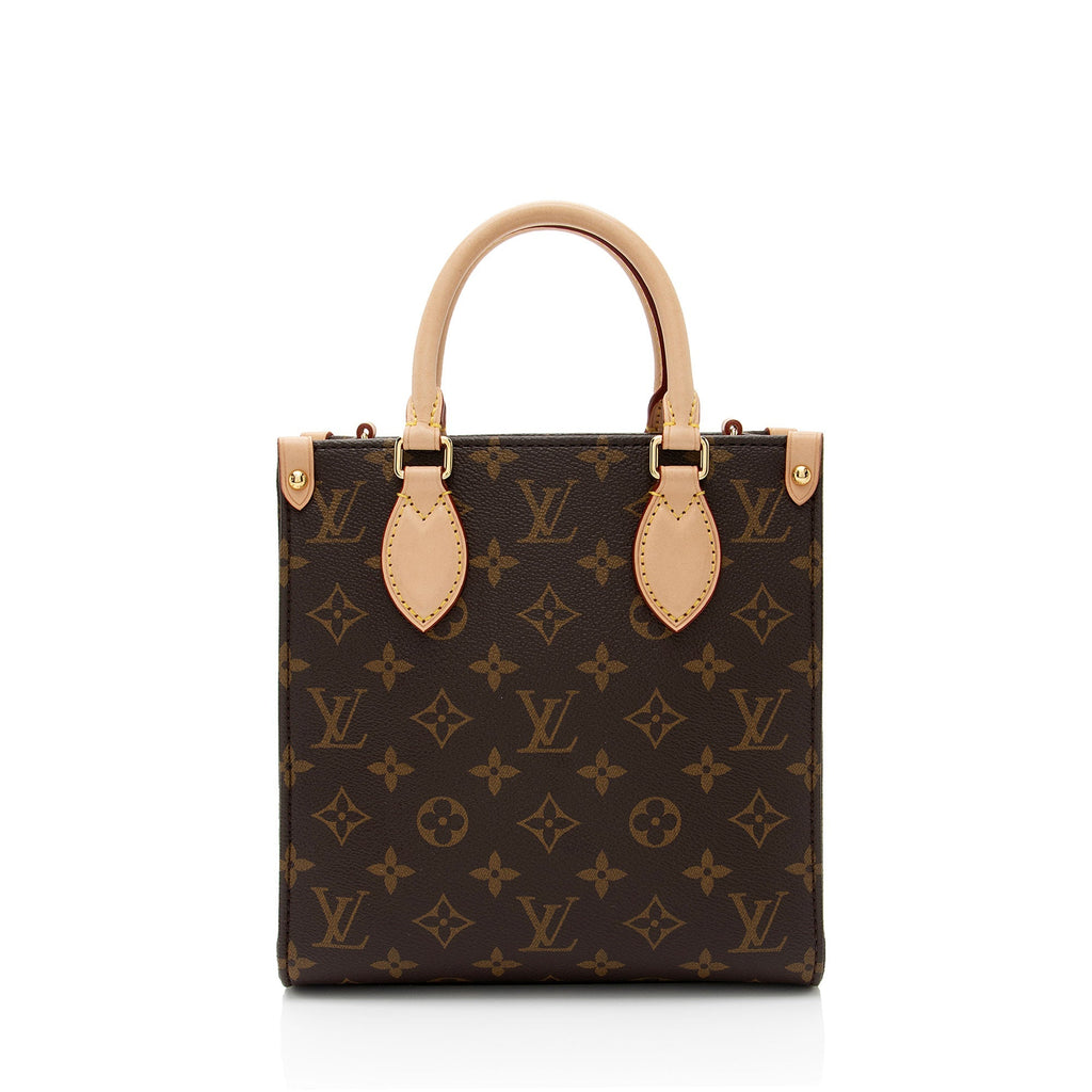 Louis Vuitton Monogram Canvas Sac Plat BB Tote (SHF-7Hiogv)
