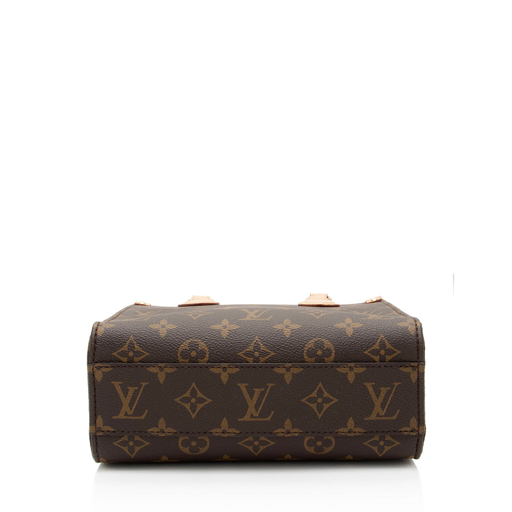 Louis Vuitton Monogram Canvas Sac Plat BB Tote (SHF-7Hiogv)