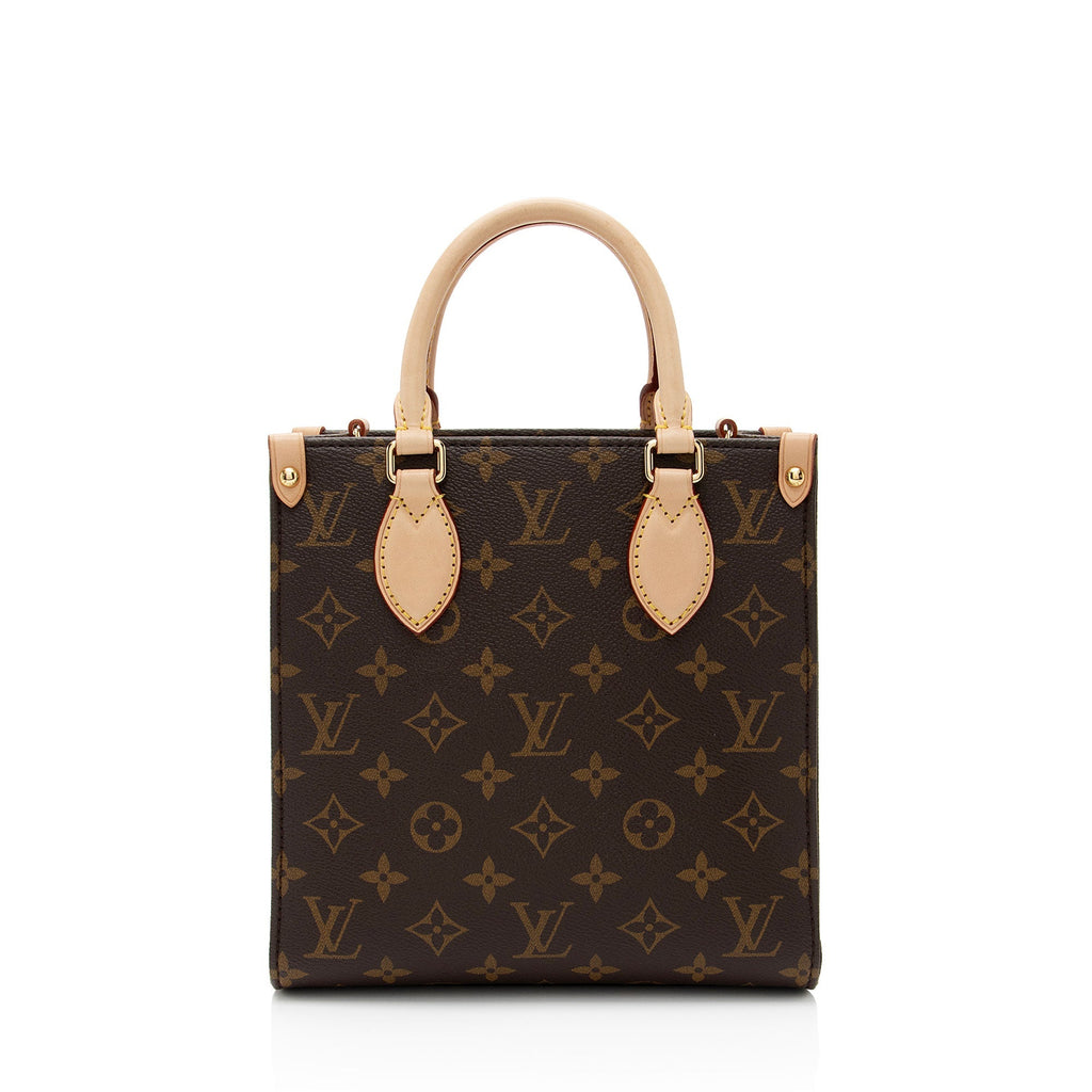 Louis Vuitton Monogram Canvas Sac Plat BB Tote (SHF-7Hiogv)