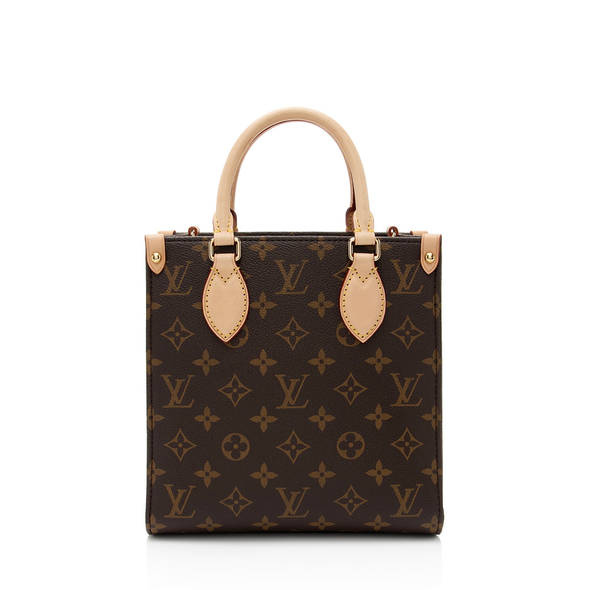 Louis Vuitton Monogram Canvas Sac Plat BB Tote (SHF-7Hiogv)