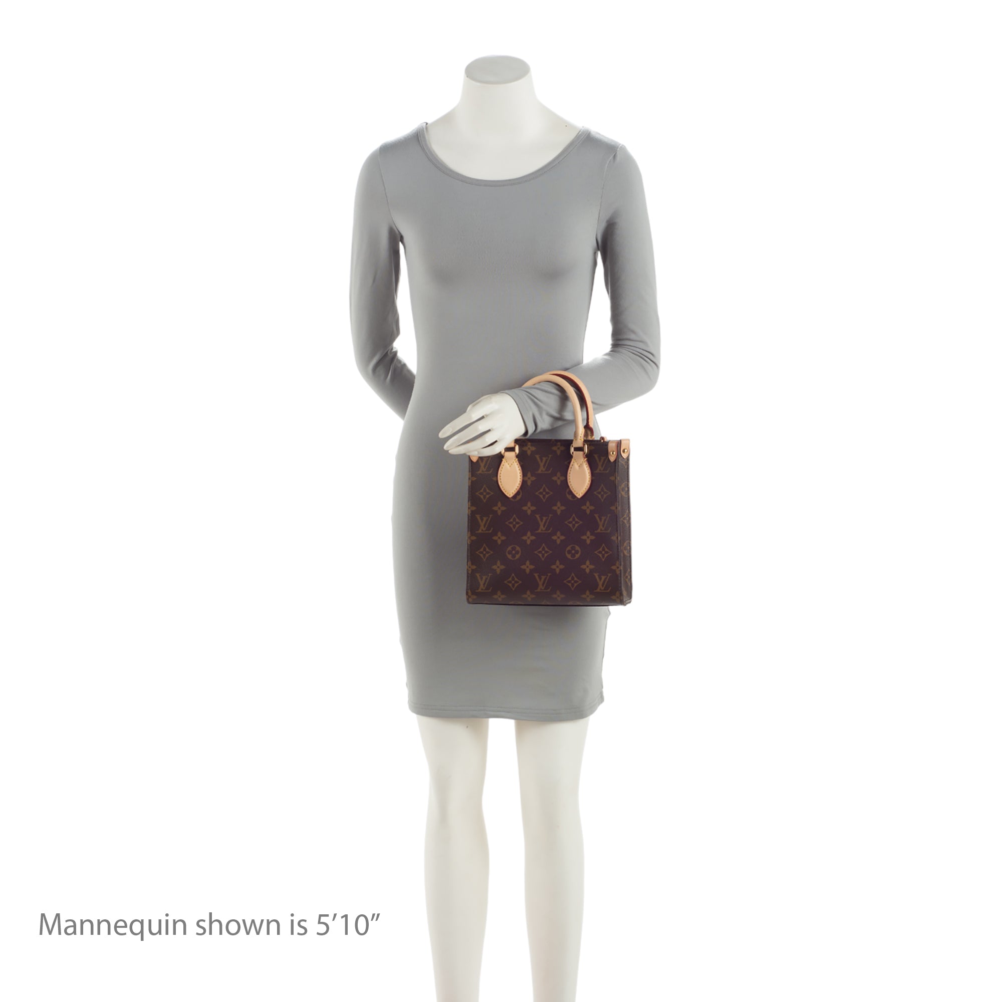 Louis Vuitton Monogram Canvas Sac Plat BB Tote (SHF-7Hiogv)