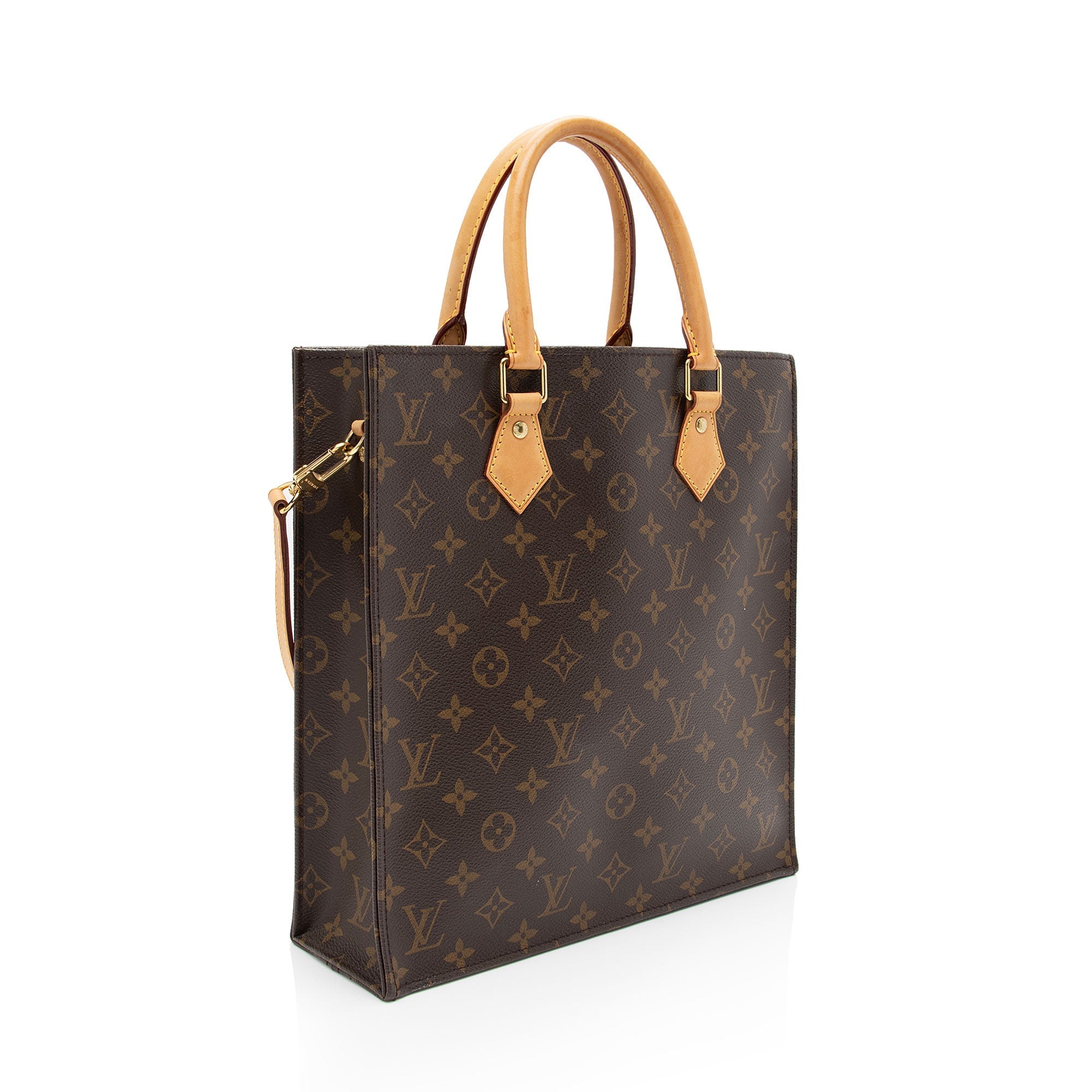 Louis Vuitton Monogram Canvas Sac Plat PM Tote (SHF-EF0Nmw)
