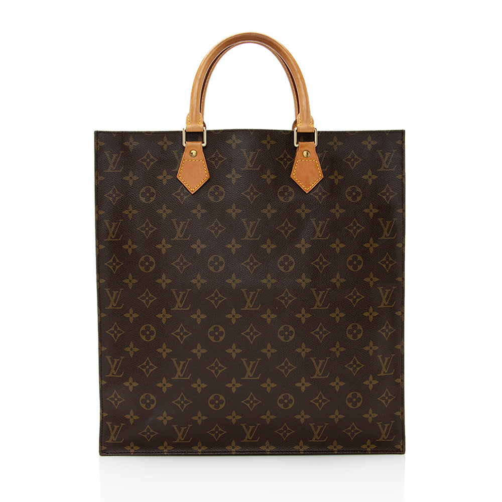 Louis Vuitton  Monogram Canvas Sac Plat Tote (SHF-20941)