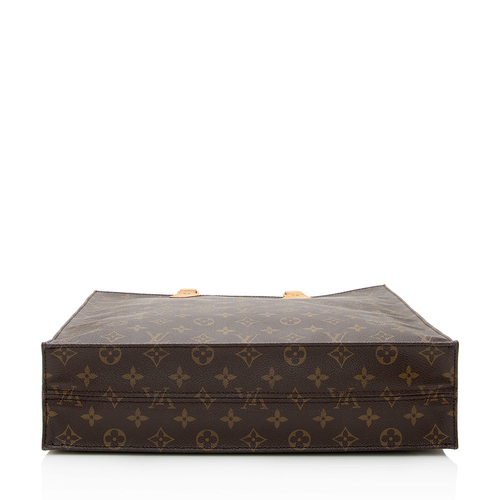 Louis Vuitton  Monogram Canvas Sac Plat Tote (SHF-20941)