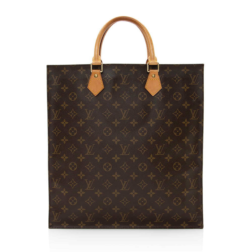Louis Vuitton  Monogram Canvas Sac Plat Tote (SHF-20941)