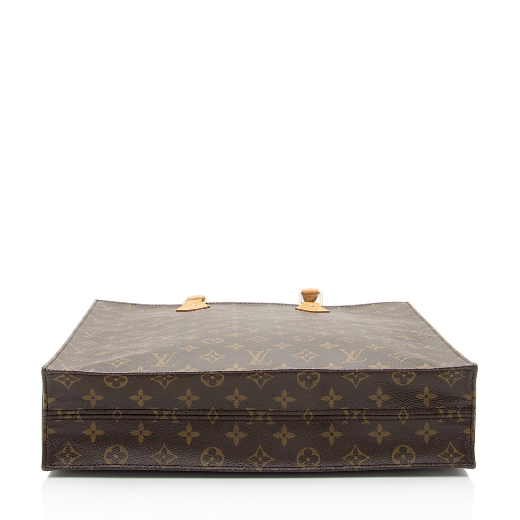 Louis Vuitton Monogram Canvas Sac Plat Tote (SHF-4rkmKw)