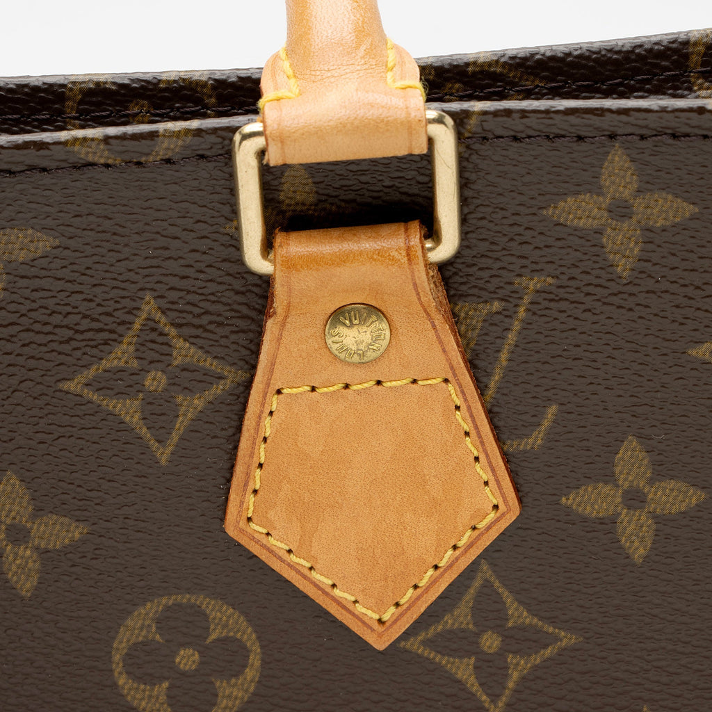 Louis Vuitton Monogram Canvas Sac Plat Tote (SHF-4rkmKw)