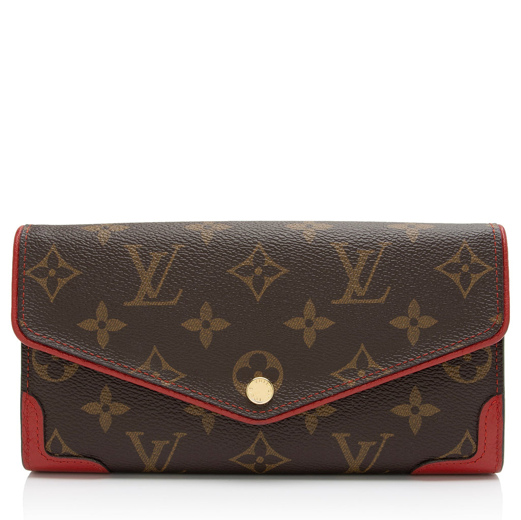 Louis Vuitton Monogram Canvas Sarah Retiro Wallet (SHF-VGJetS)
