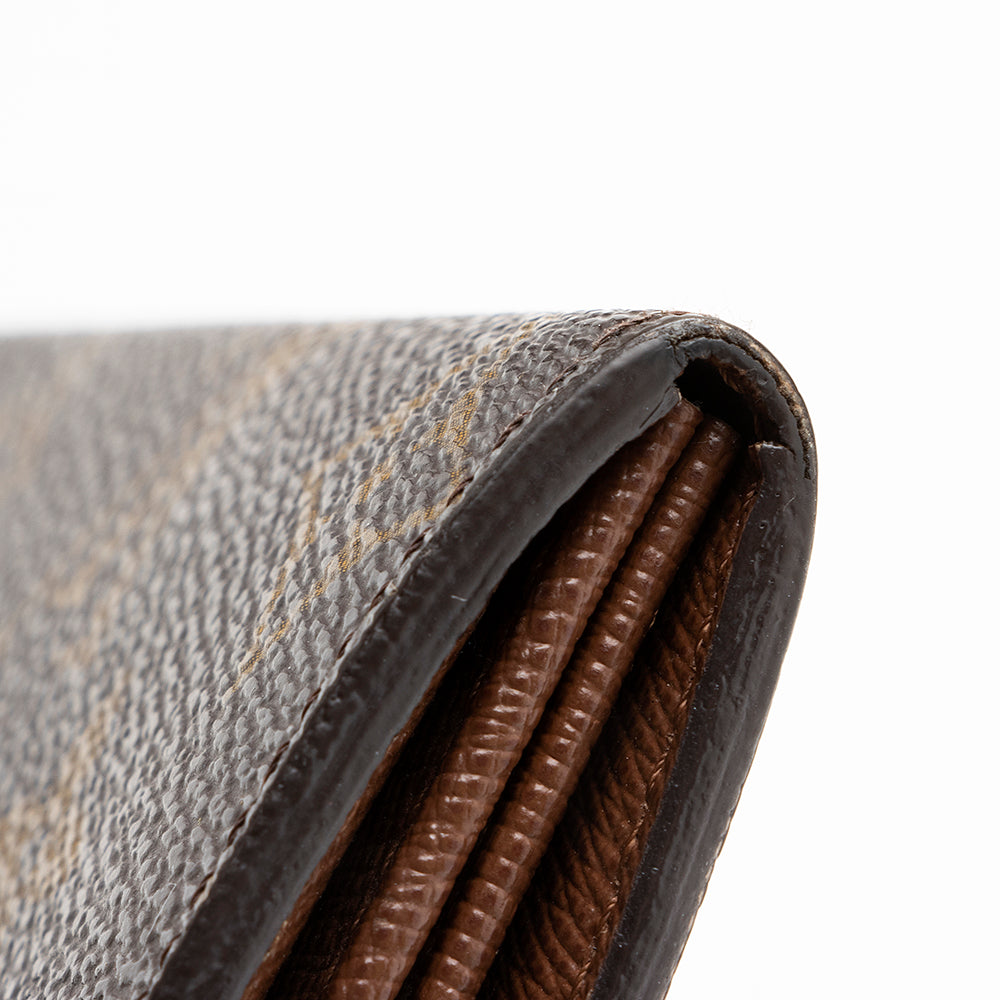 Louis Vuitton Monogram Canvas Sarah Wallet (SHF-17709)