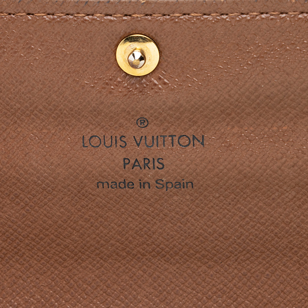 Louis Vuitton Monogram Canvas Sarah Wallet (SHF-17709)