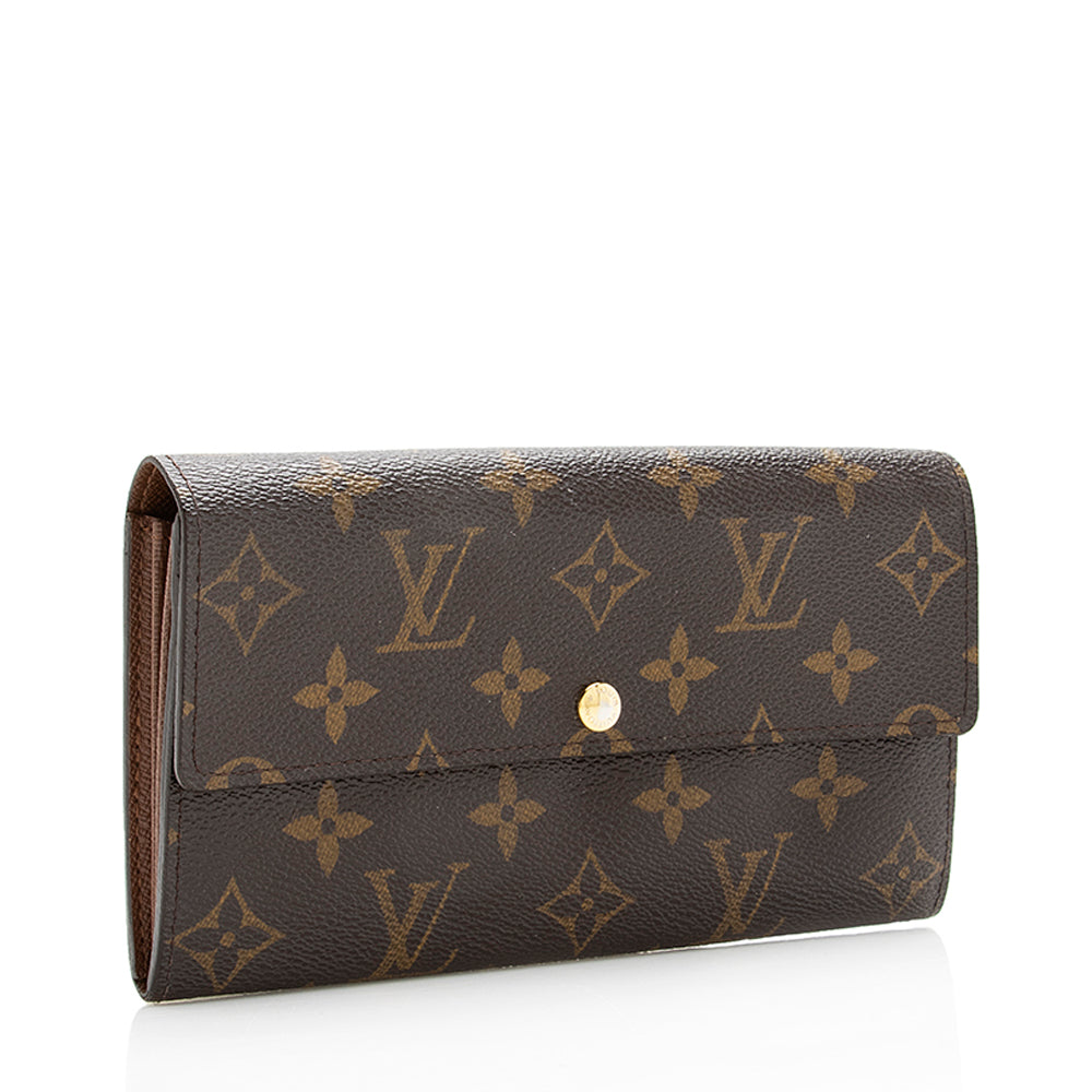 Louis Vuitton Monogram Canvas Sarah Wallet (SHF-17709)