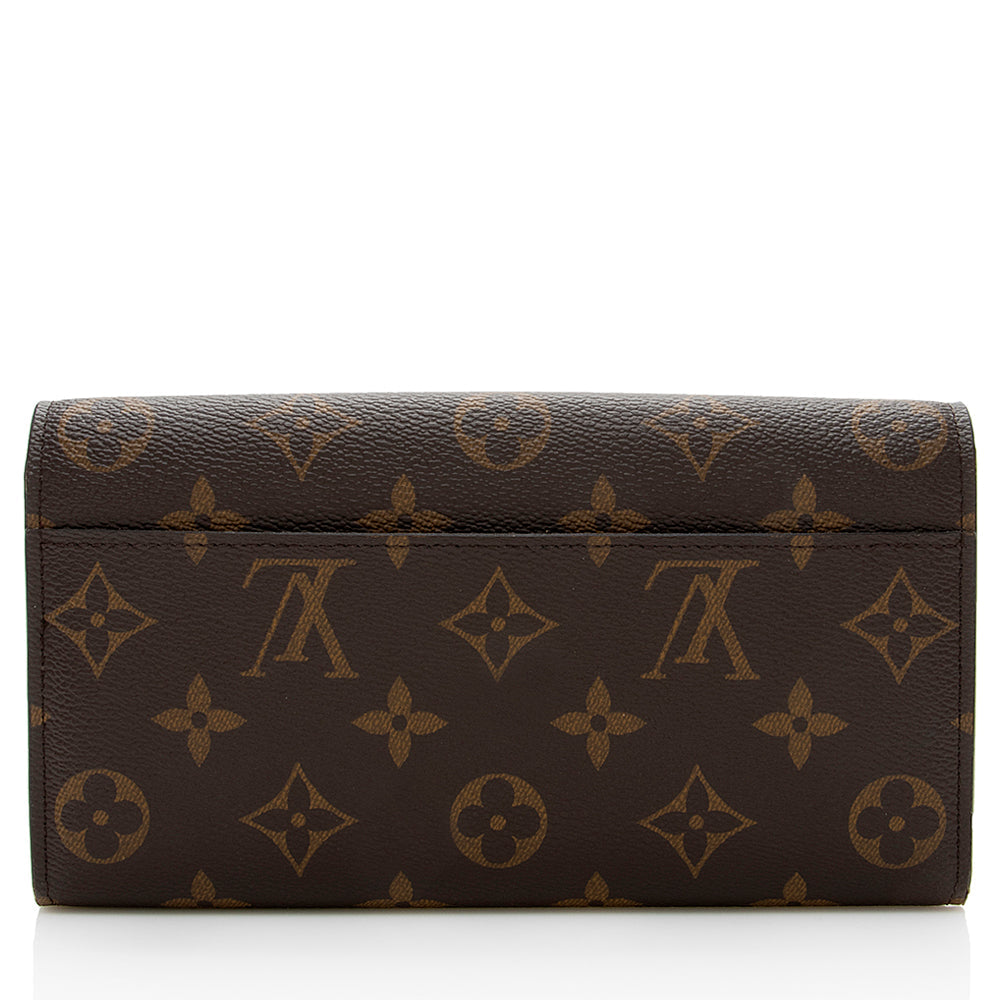 Louis Vuitton Monogram Canvas Sarah Wallet (SHF-17938)