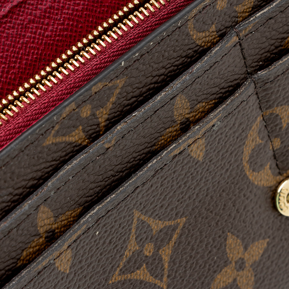 Louis Vuitton Monogram Canvas Sarah Wallet (SHF-17938)
