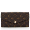 Louis Vuitton Monogram Canvas Sarah Wallet (SHF-17938)