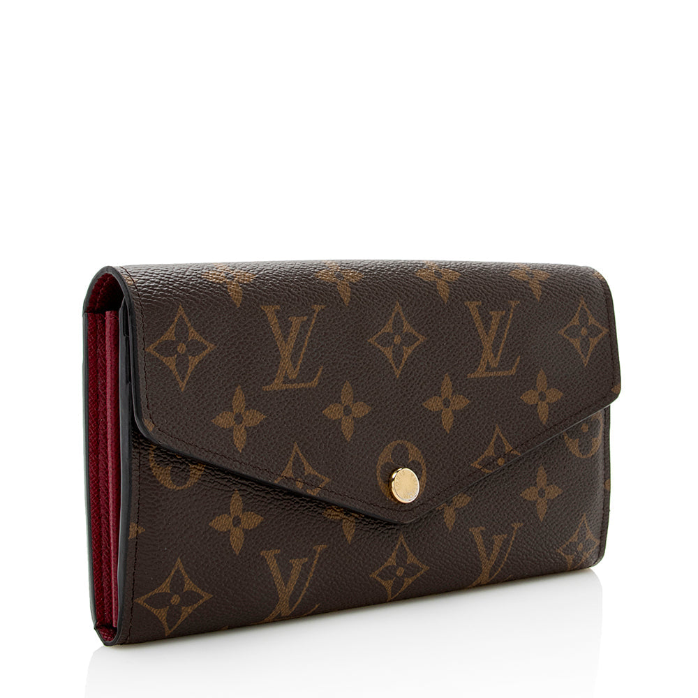Louis Vuitton Monogram Canvas Sarah Wallet (SHF-17938)