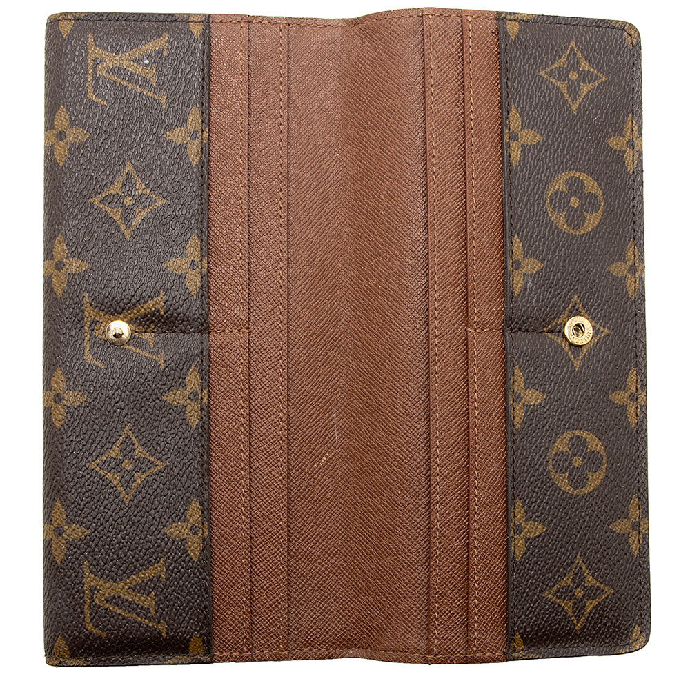 Louis Vuitton Monogram Canvas Louise Wallet (SHF-18491)