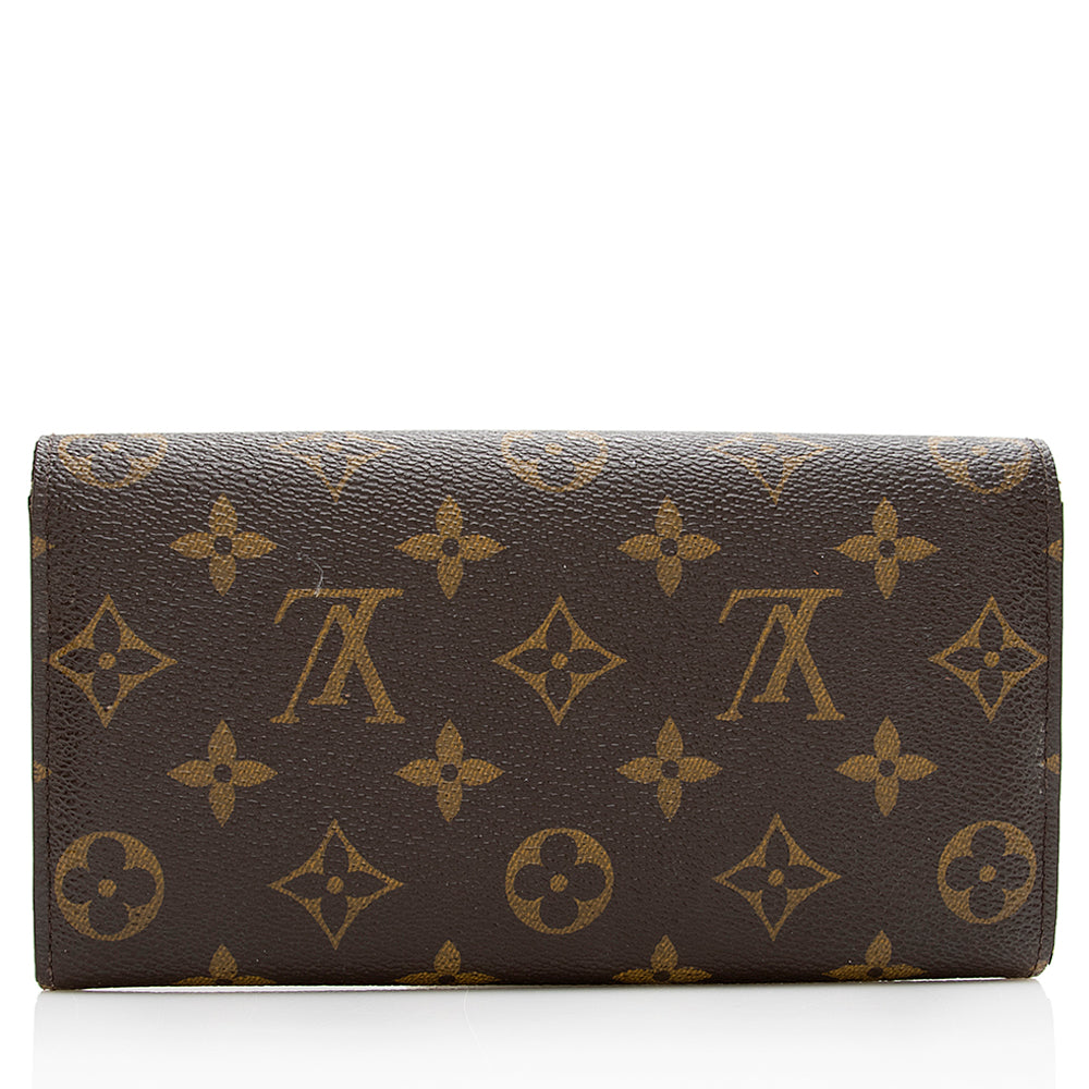 Louis Vuitton Monogram Canvas Sarah Wallet (SHF-20834)