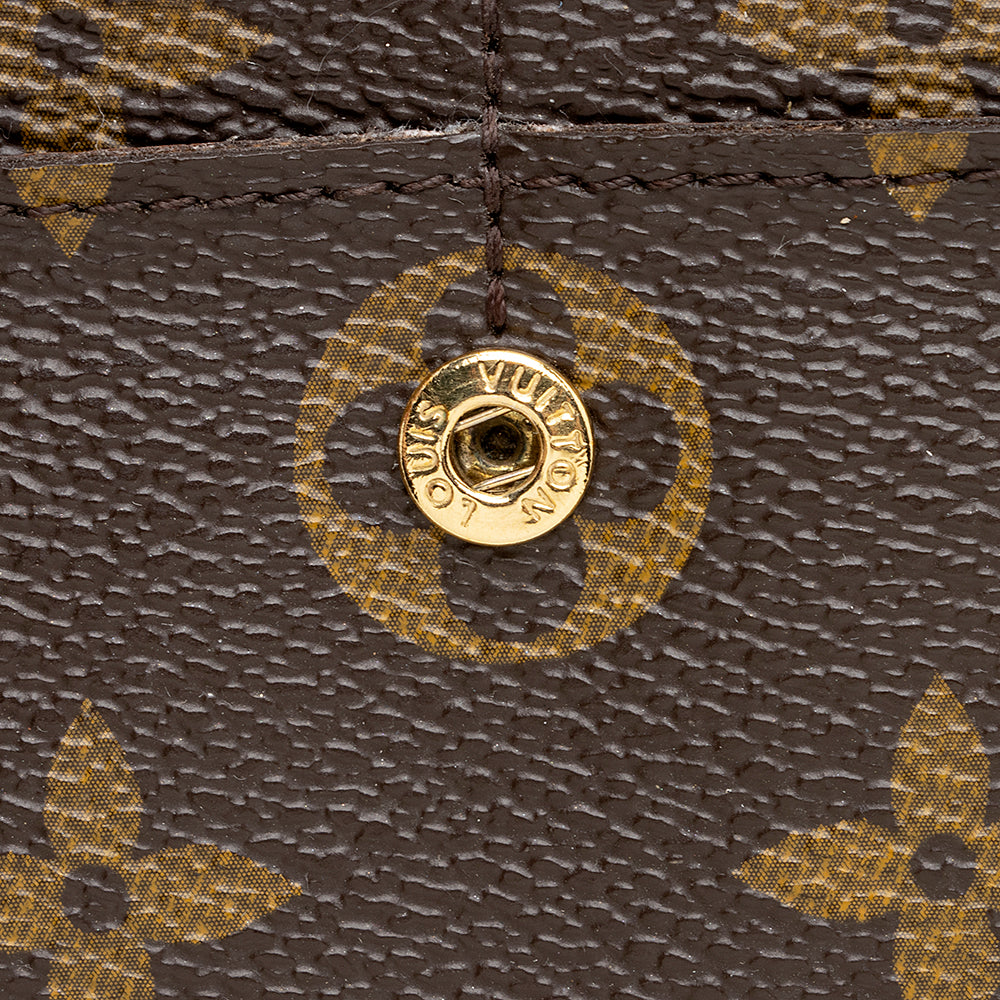 Louis Vuitton Monogram Canvas Sarah Wallet (SHF-20834)