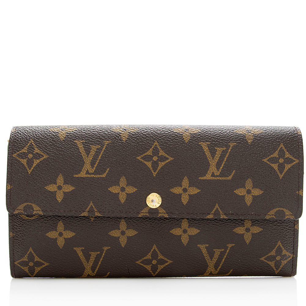 Louis Vuitton Monogram Canvas Sarah Wallet (SHF-20834)