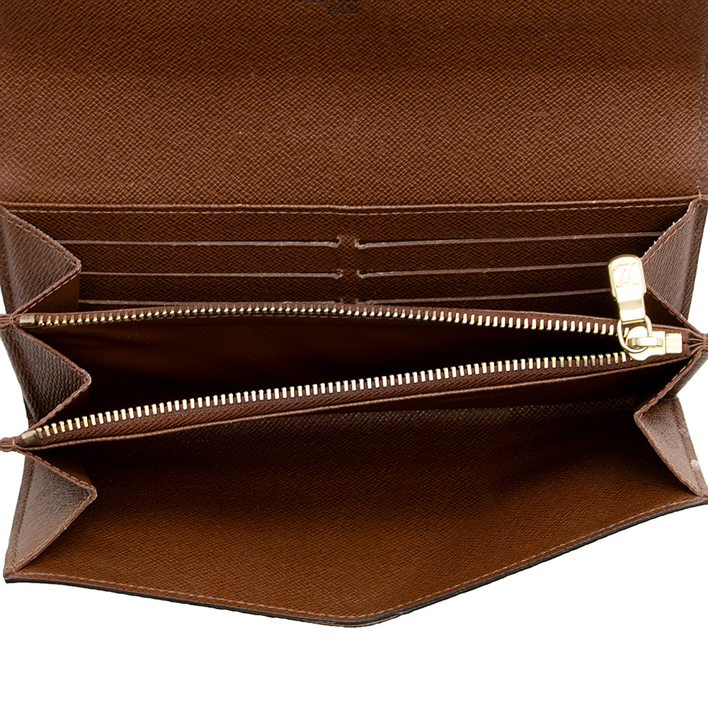 Louis Vuitton Monogram Canvas Sarah Wallet (SHF-20834)