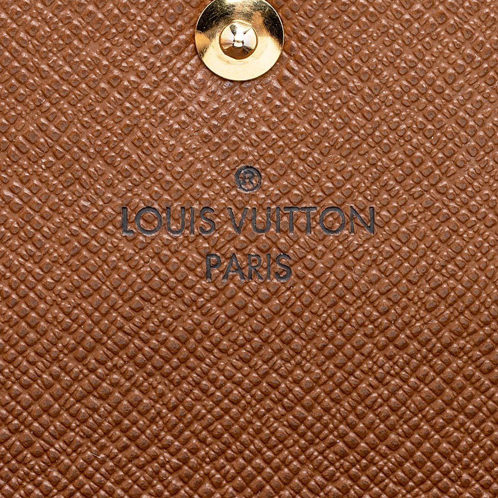 Louis Vuitton Monogram Canvas Sarah Wallet (SHF-20834)