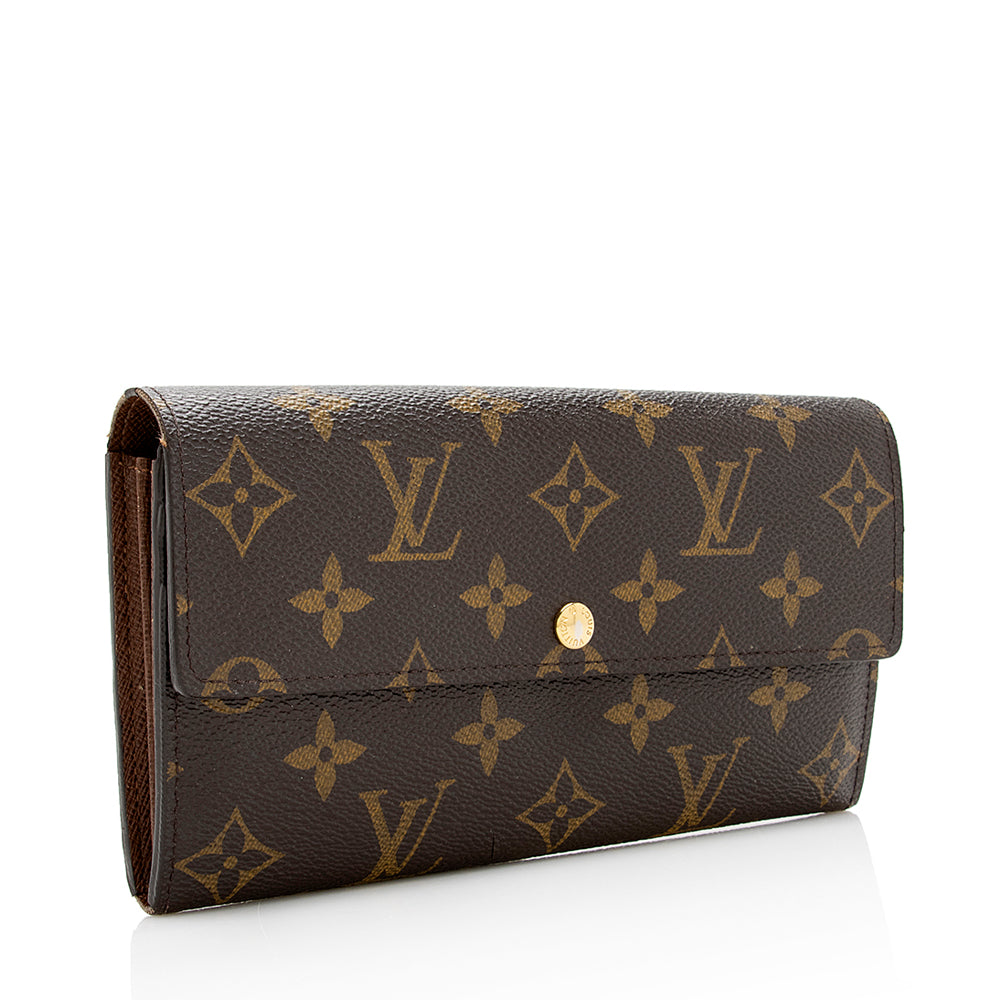 Louis Vuitton Monogram Canvas Sarah Wallet (SHF-20834)