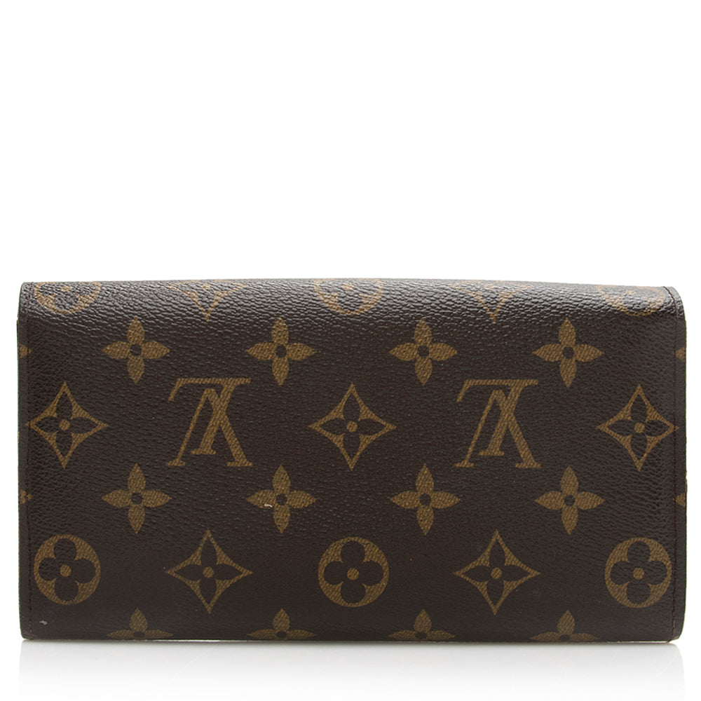 Louis Vuitton Monogram Canvas Sarah Wallet (SHF-21418)