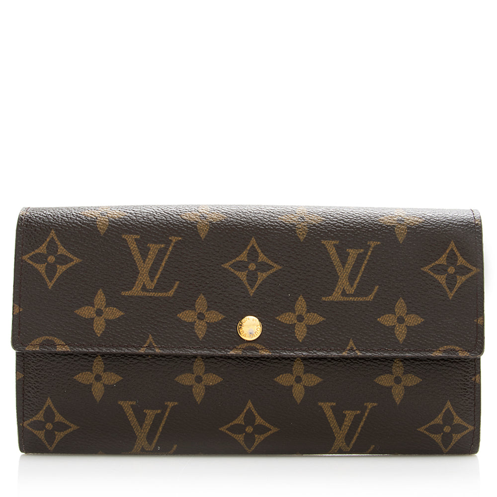 Louis Vuitton Monogram Canvas Sarah Wallet (SHF-21418)