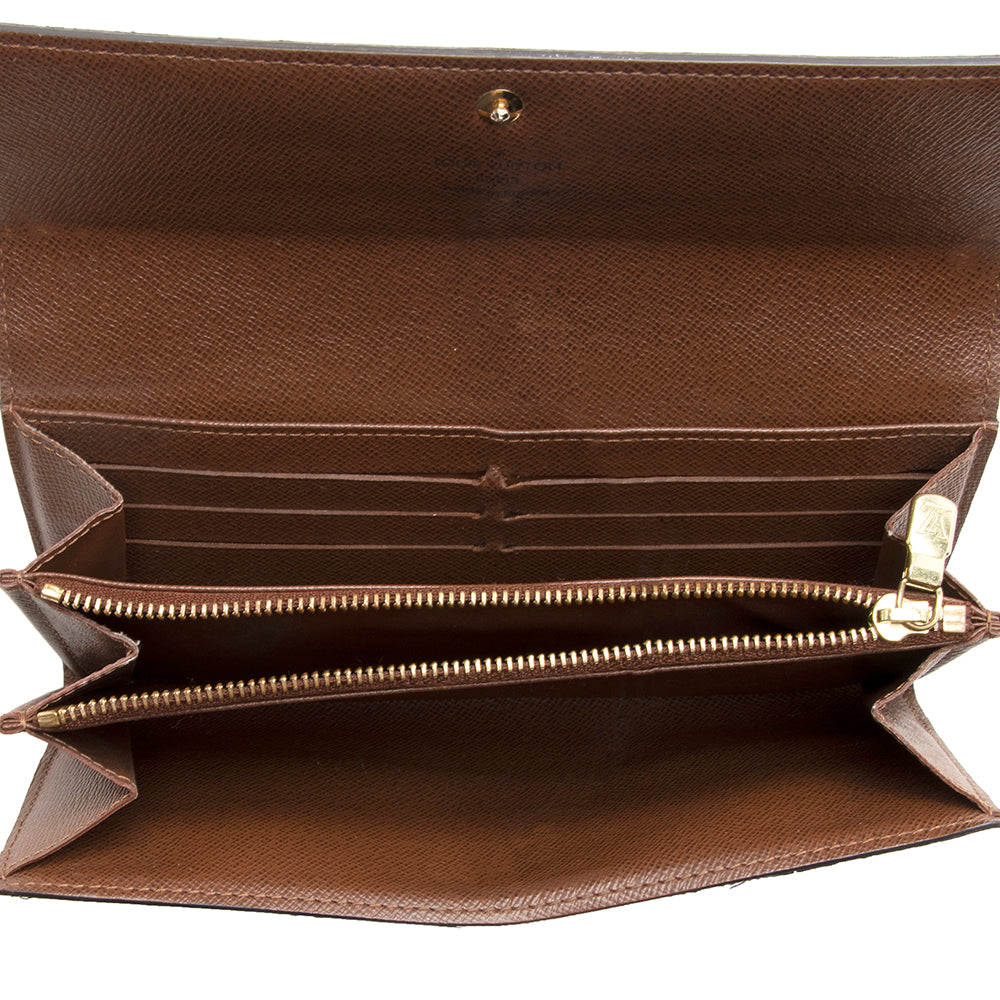 Louis Vuitton Monogram Canvas Sarah Wallet (SHF-21418)