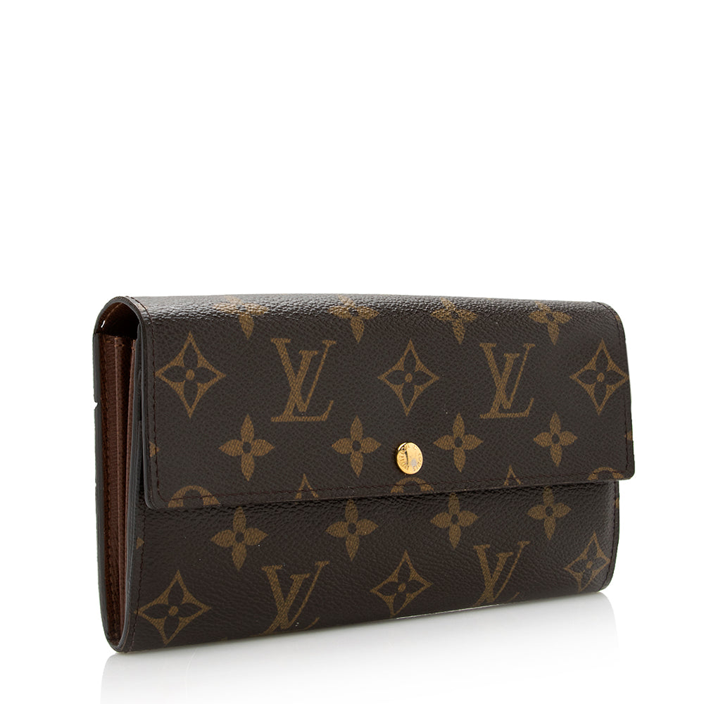 Louis Vuitton Monogram Canvas Sarah Wallet (SHF-21418)