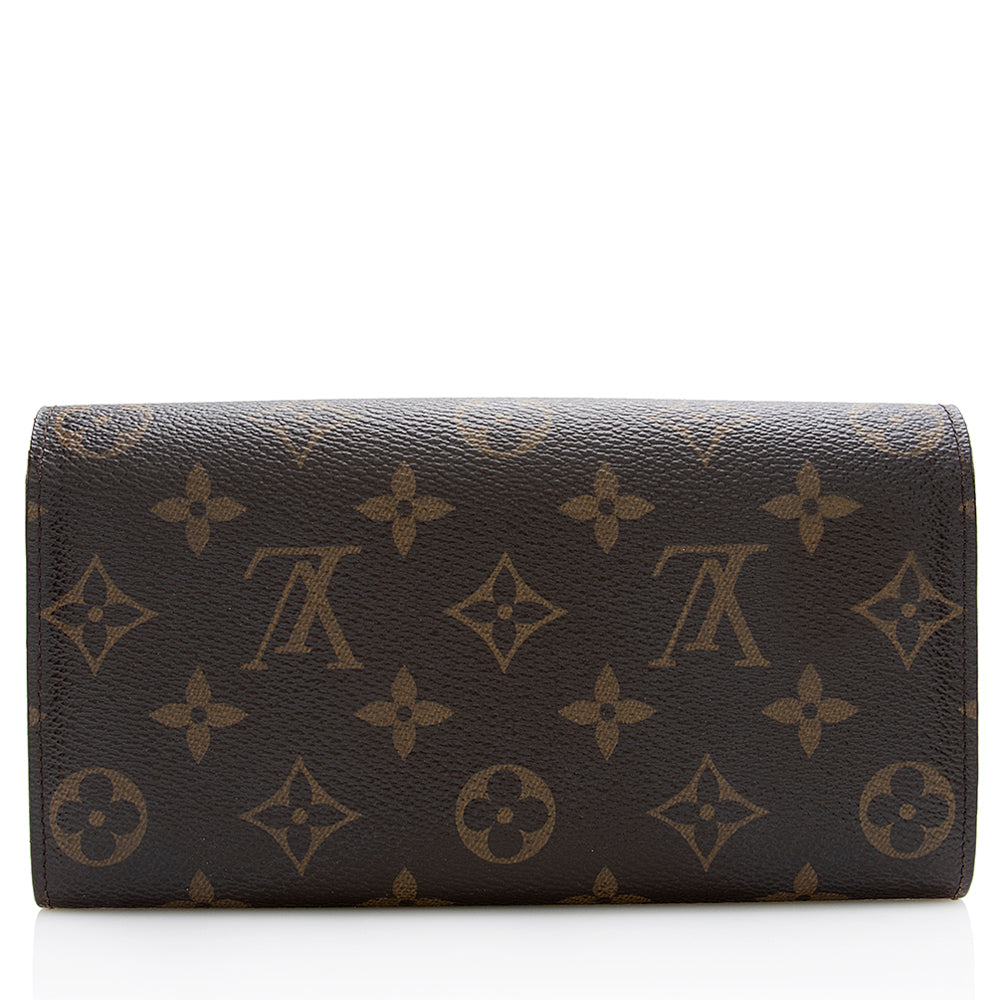 Louis Vuitton Monogram Canvas Sarah Wallet (SHF-21655)