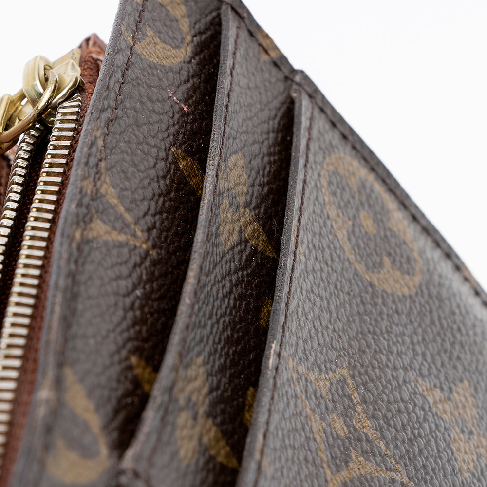Louis Vuitton Monogram Canvas Sarah Wallet (SHF-21655)