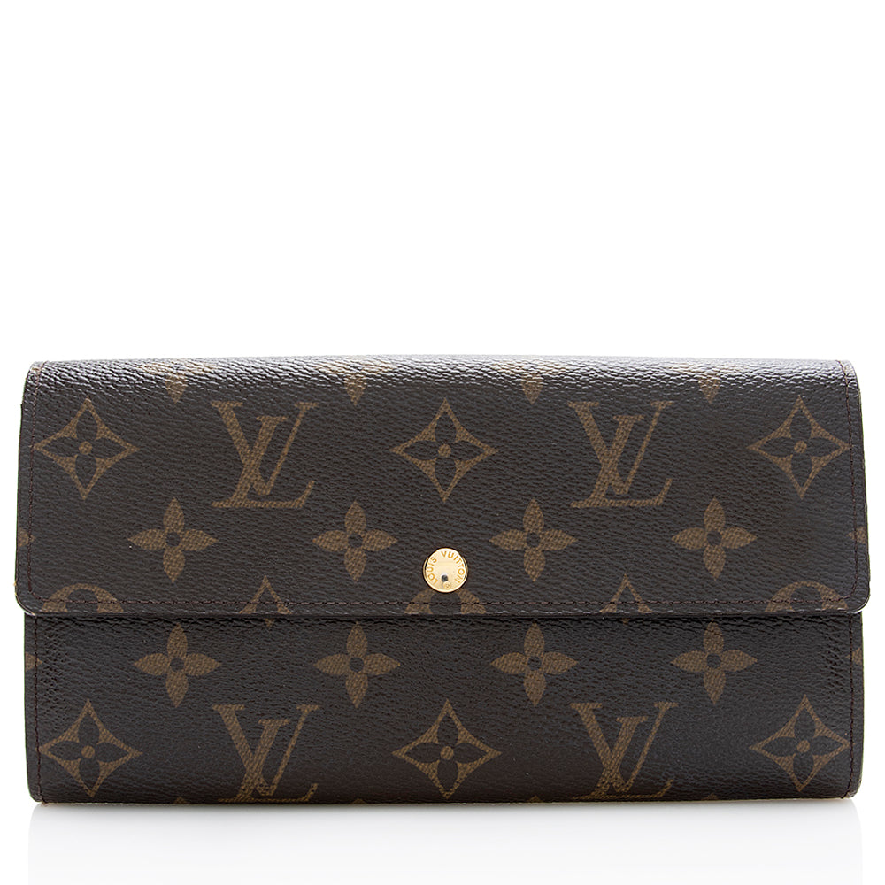 Louis Vuitton Monogram Canvas Sarah Wallet (SHF-21655)