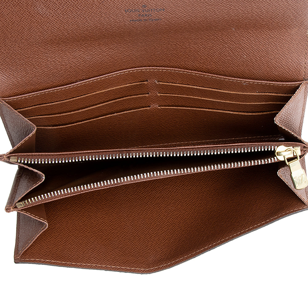 Louis Vuitton Monogram Canvas Sarah Wallet (SHF-21655)